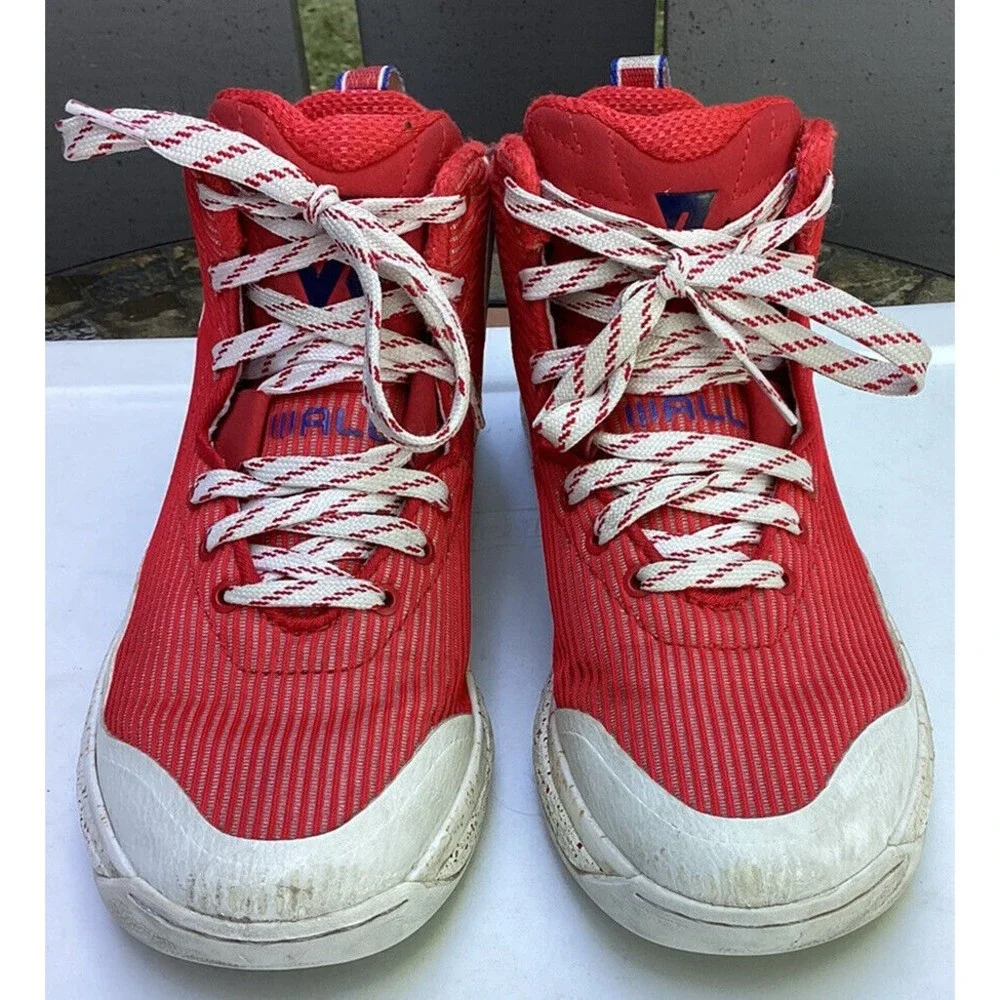 Adidas John Wall J Scarlet Red basketball Sneakers Sz 4.5 shoes big boys
